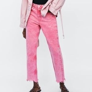 NWT ZARA Z1975 Basic Denim Mom Fit Jeans 34 02